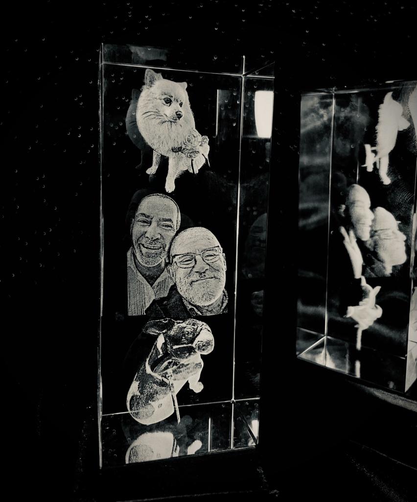 Cristal 3D con su Foto Favorita: Un Regalo Inolvidable para Tus Abuelos Kristalaser