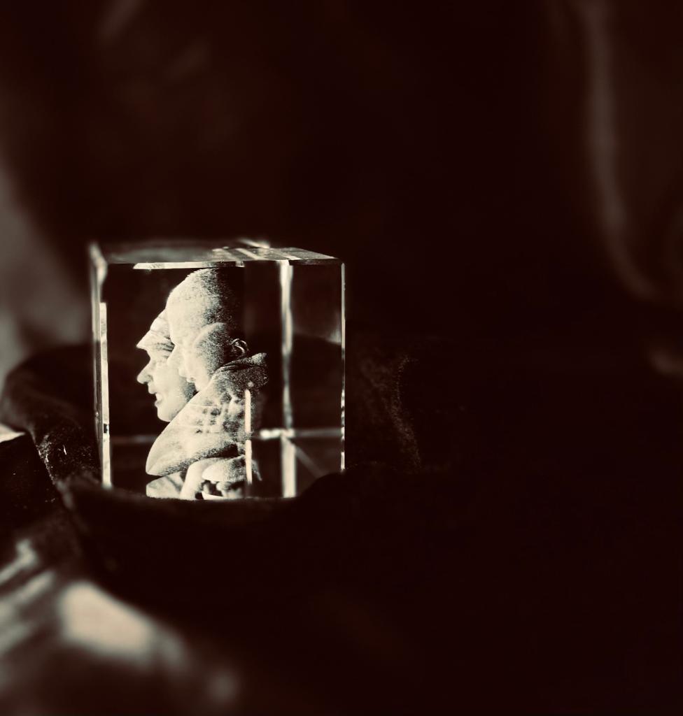 familia  madre hijos cristal 3d  personalizado regalo origina