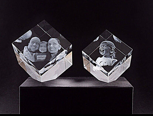 Rombo de cristal Regalos personalizados con fotos en 3d