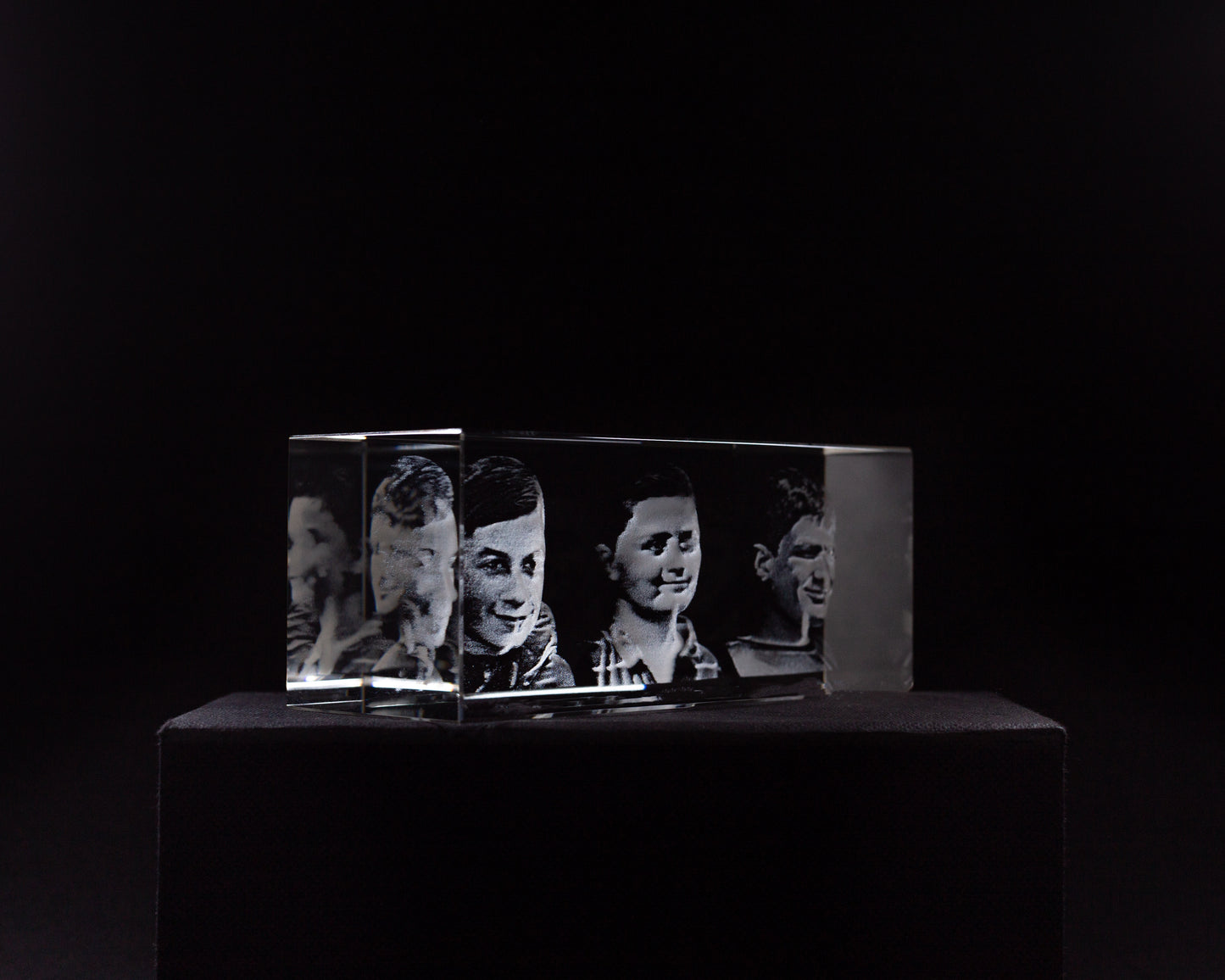 Foto 3D personalizada. Regalo para abuelos. cristal 3d foto nietos