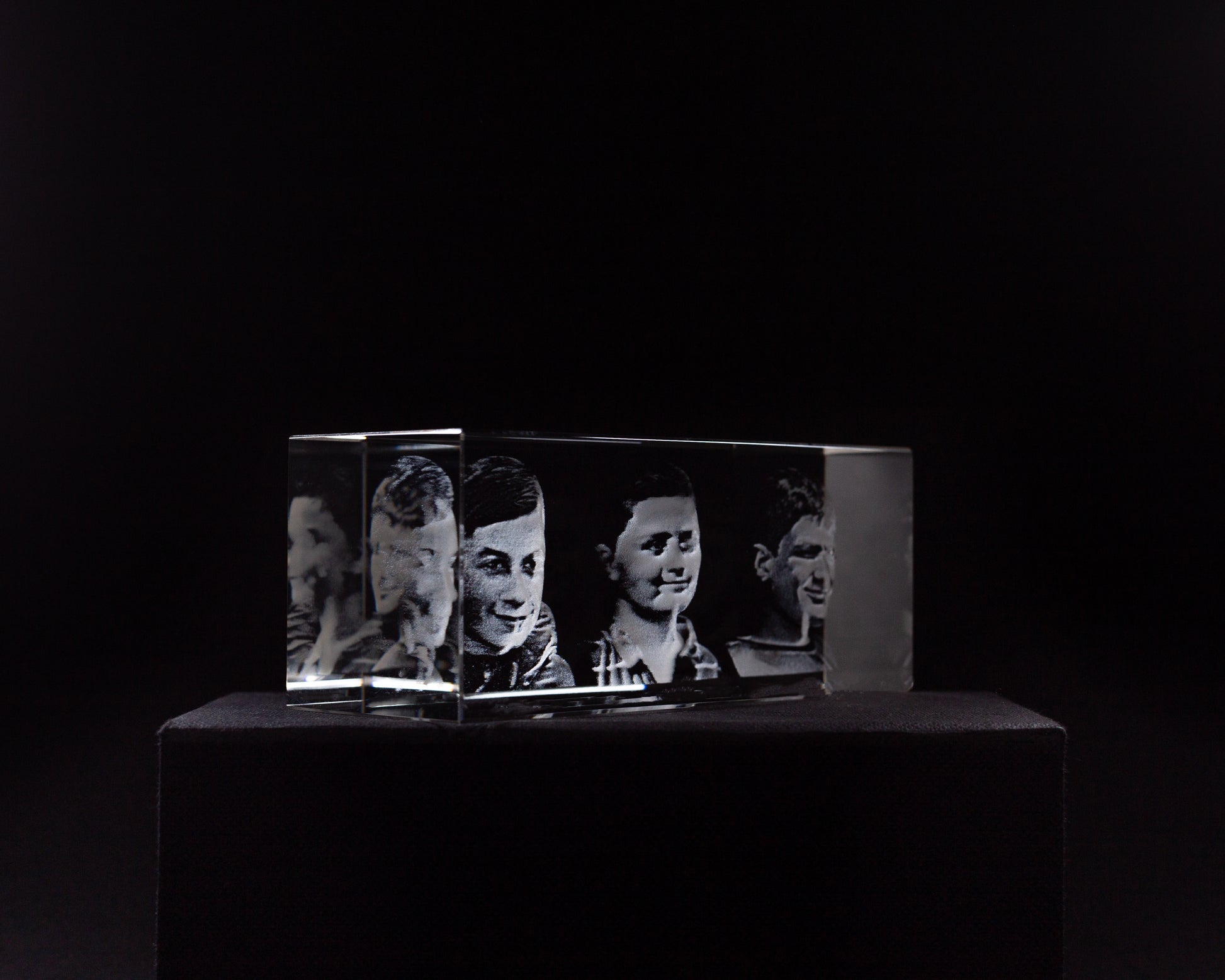 Foto 3D personalizada. Regalo para abuelos. cristal 3d foto nietos